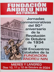 Cartel Andreu Nin 90 Aniv Revolucion