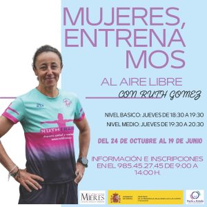 Cartel Mujeres Entrenamos Octubre 2024