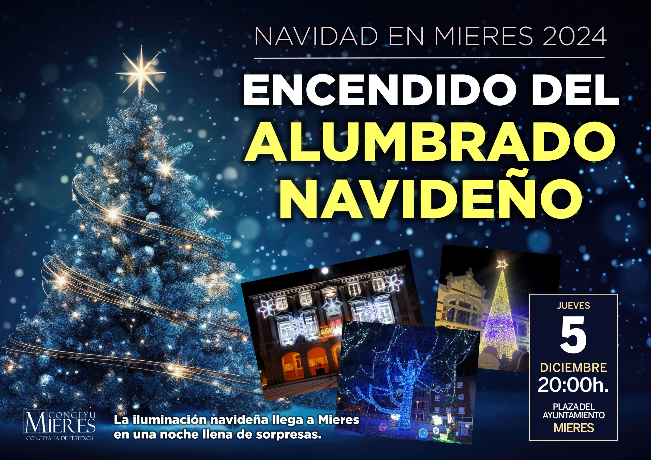 CARTEL ENCENDIDO ALUMBRADO NAVIDEÑO 2024