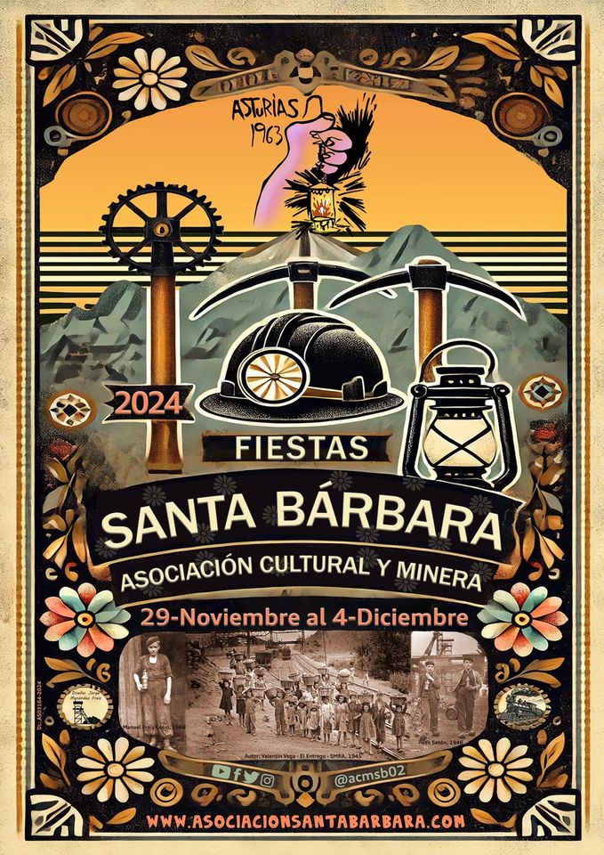 Cartel Fiestas Santa Barbara 2024