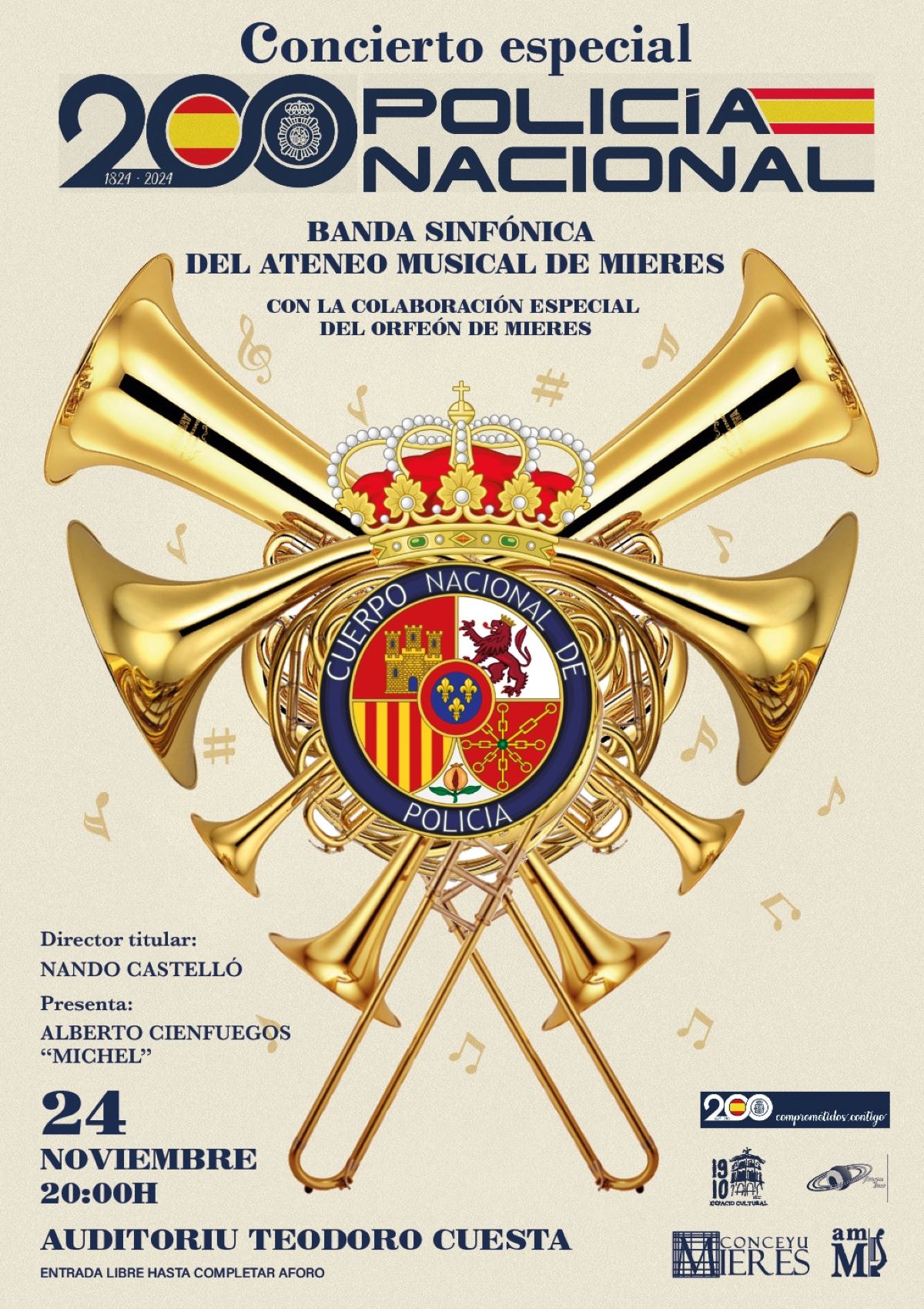 Concierto Especial 200 Aniv Policia Nacional Mieres