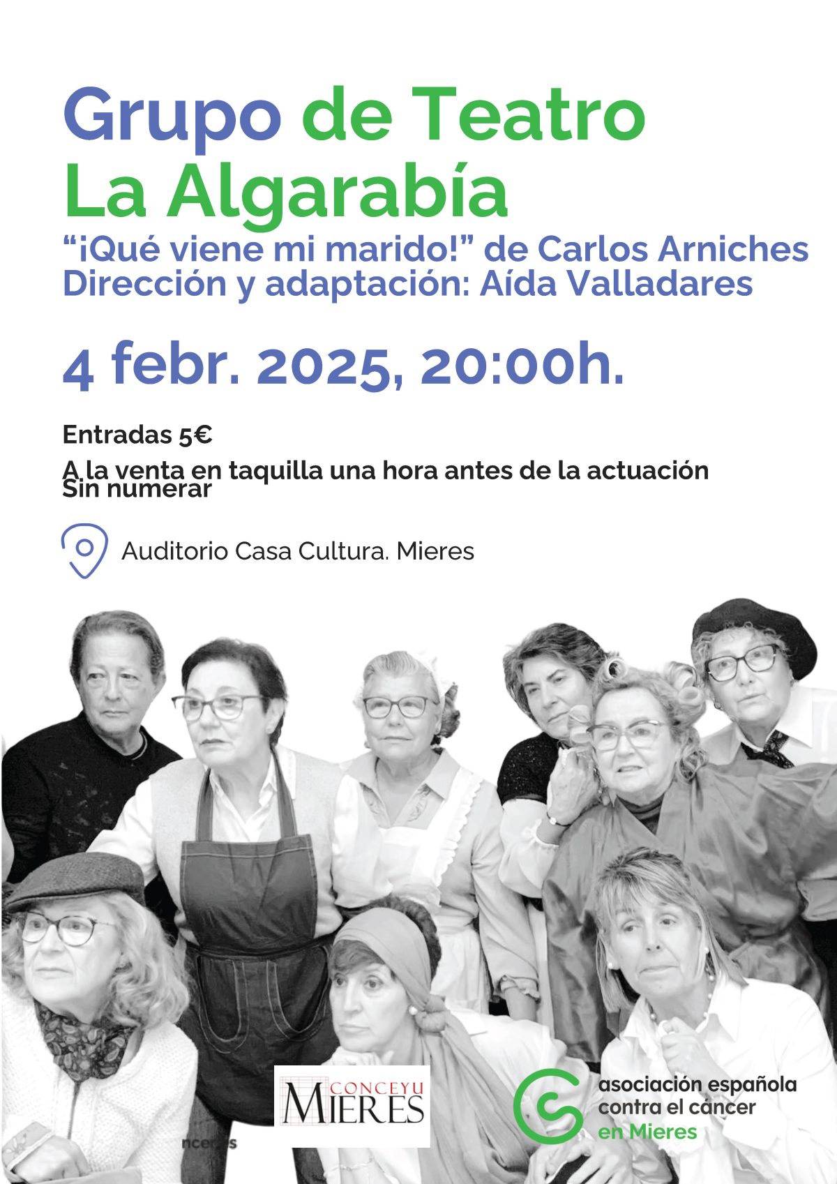 Cartel Teatro Algarabia Mieres