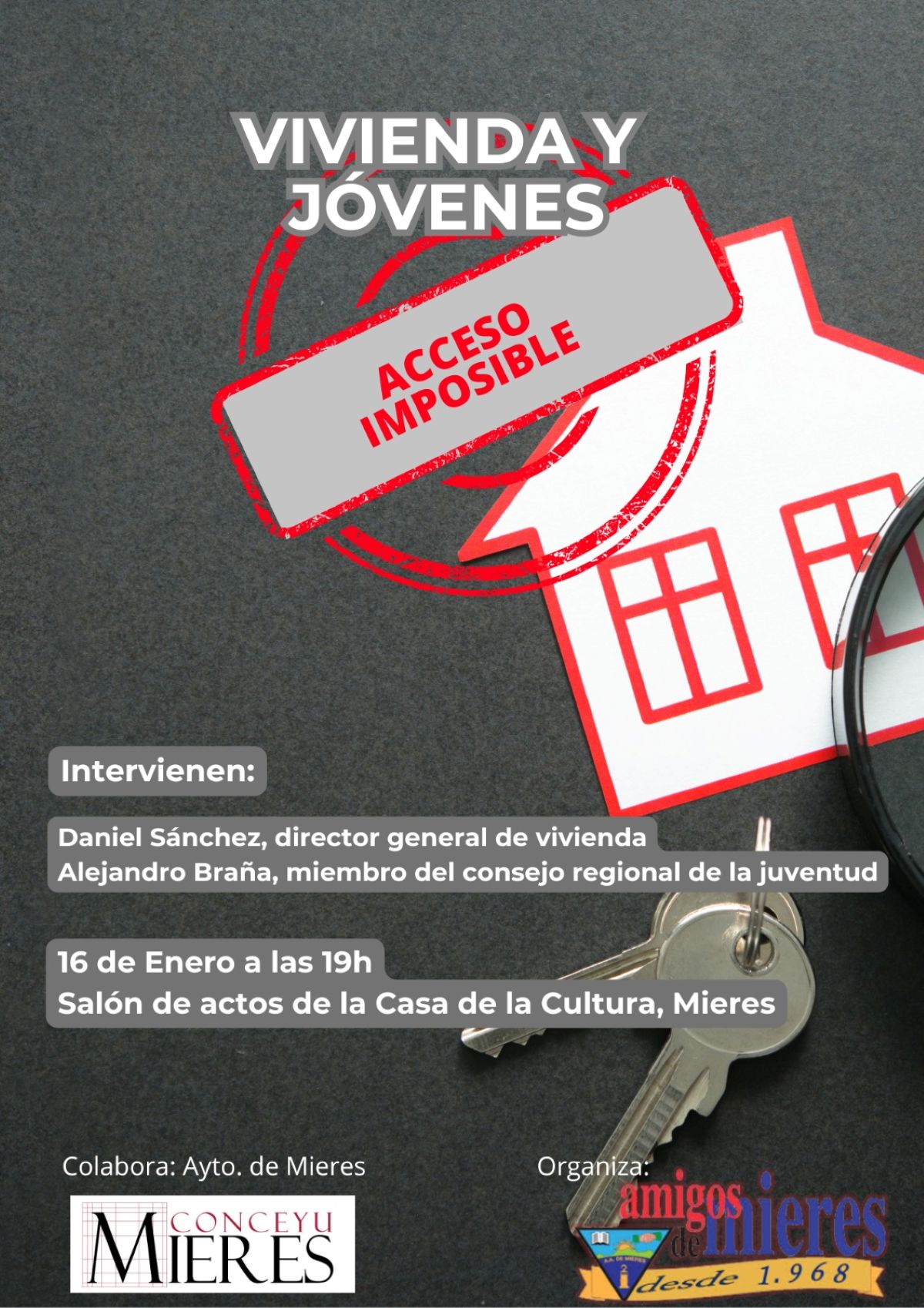 Cartel Vivienda Y Jóvenes