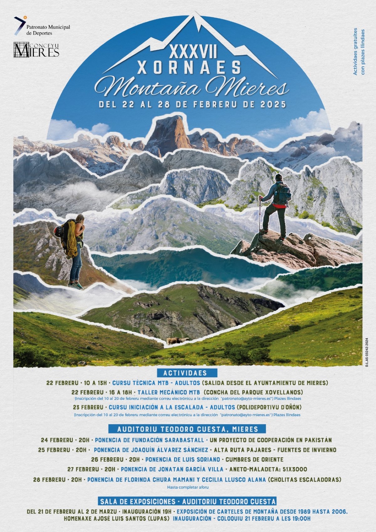 Cartel Jornadas Montaña Mieres 2025