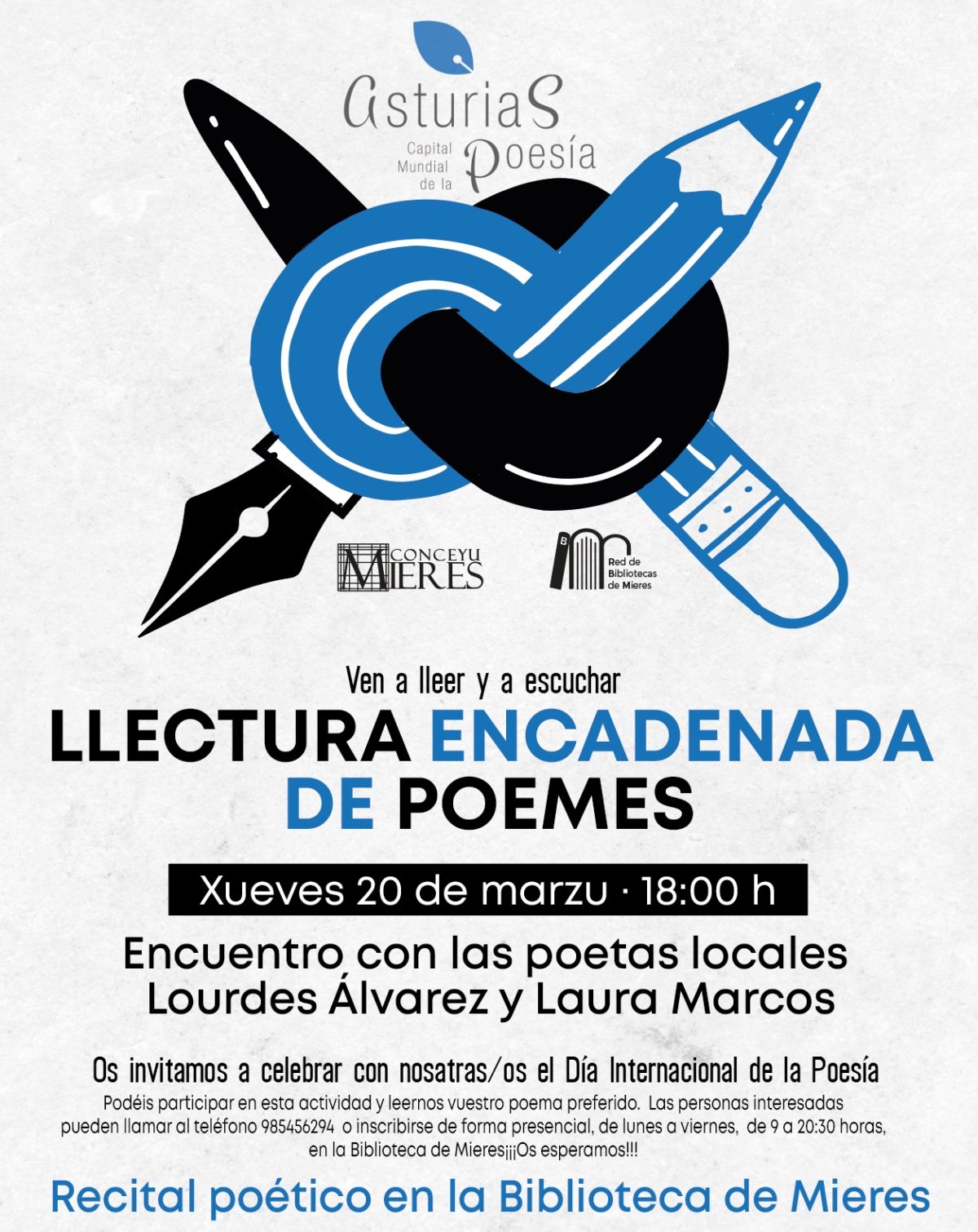 Lectura Encadenada Poemas 2025 Mieres